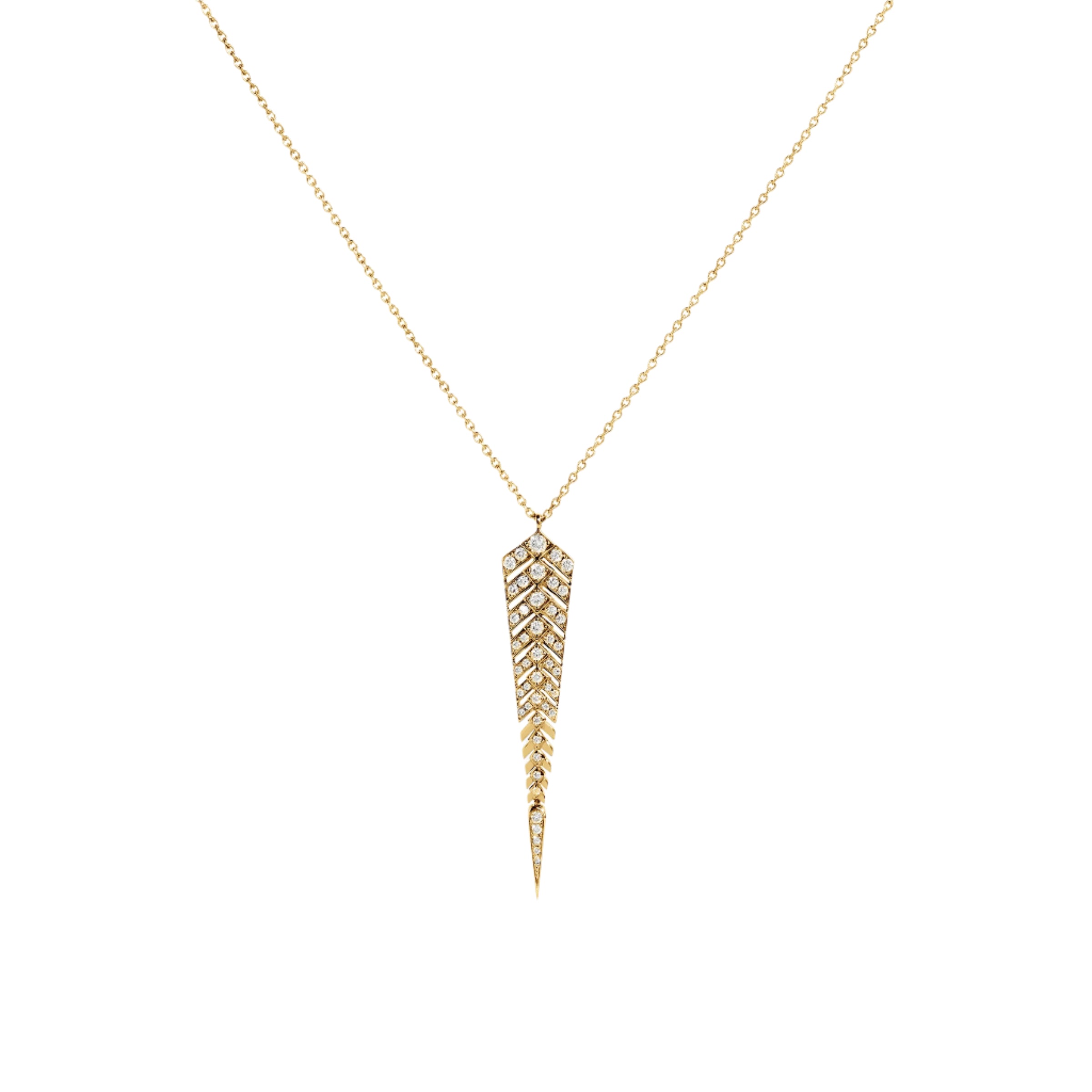 Necklace Stairway M Diamonds & Yellow Gold