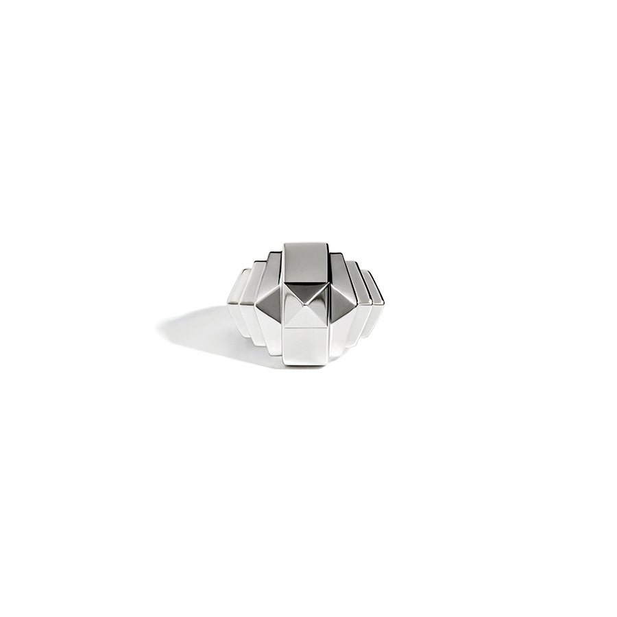 Ring Rockaway Mini Pyramid Silver