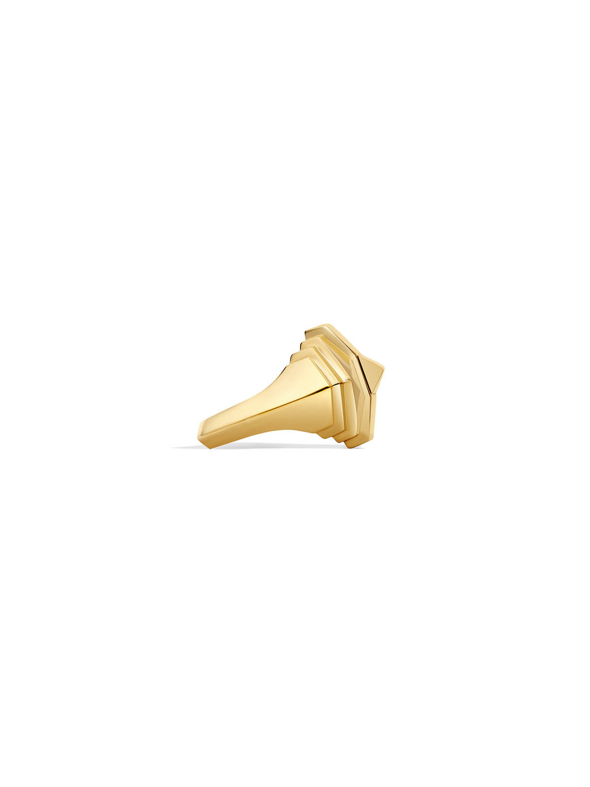 Rockaway Mini Pyramid Ring Yellow Gold