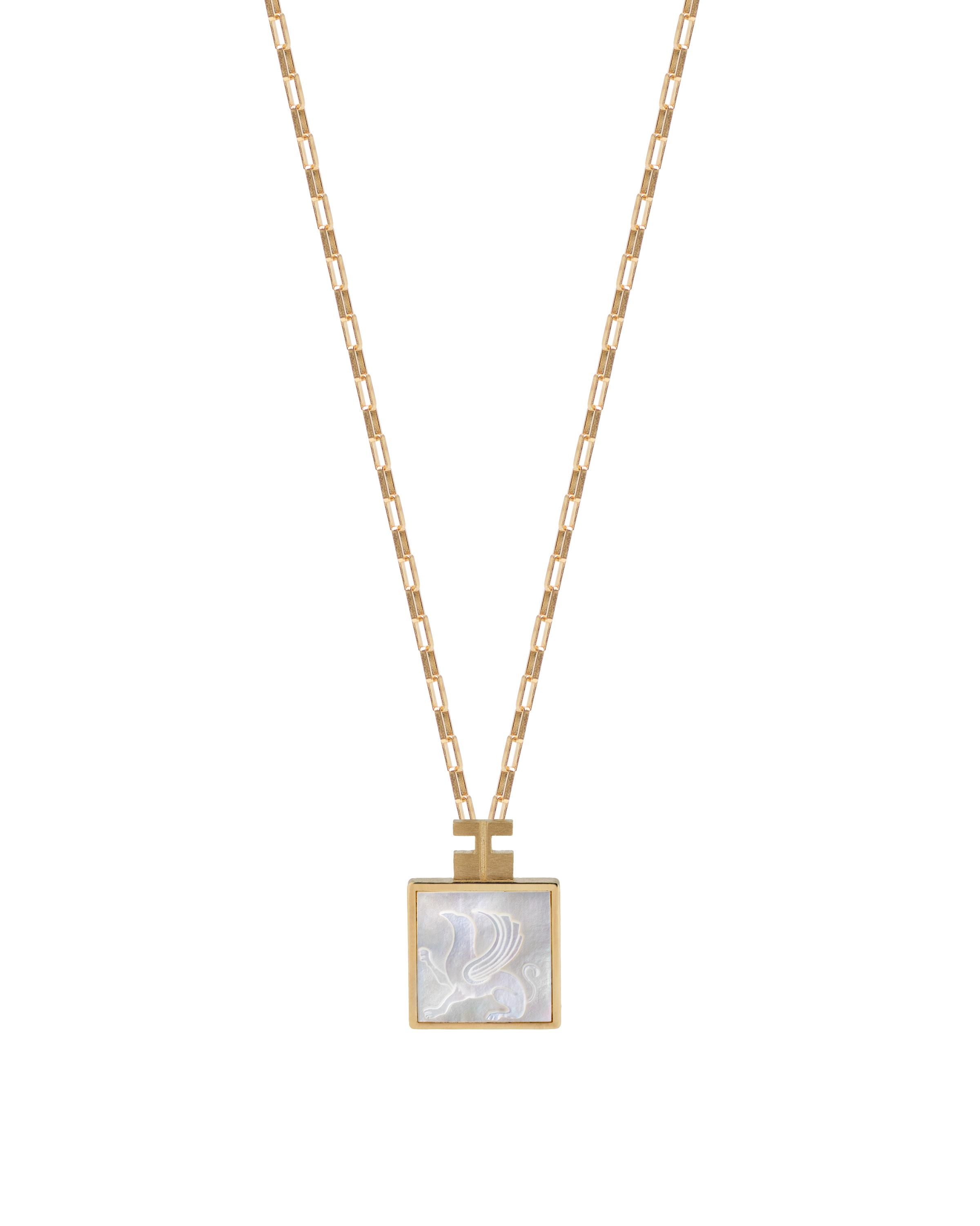 Aetoleon Mother of Pearl Gold Pendant