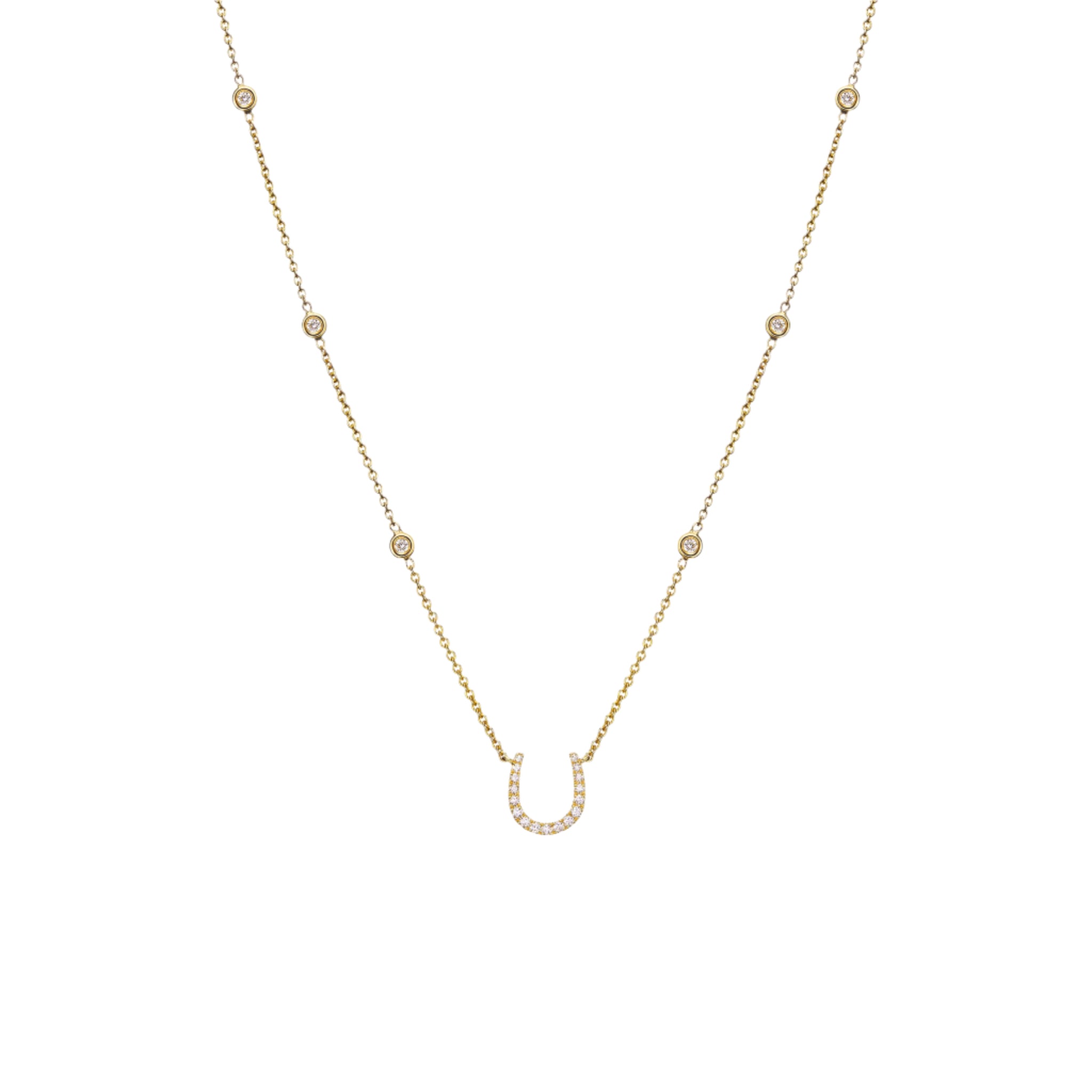 HorseShoe Diamond Necklace