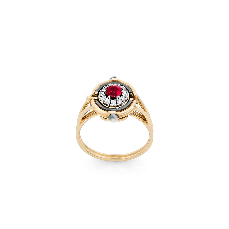 Mira Ruby Ring Elie Top