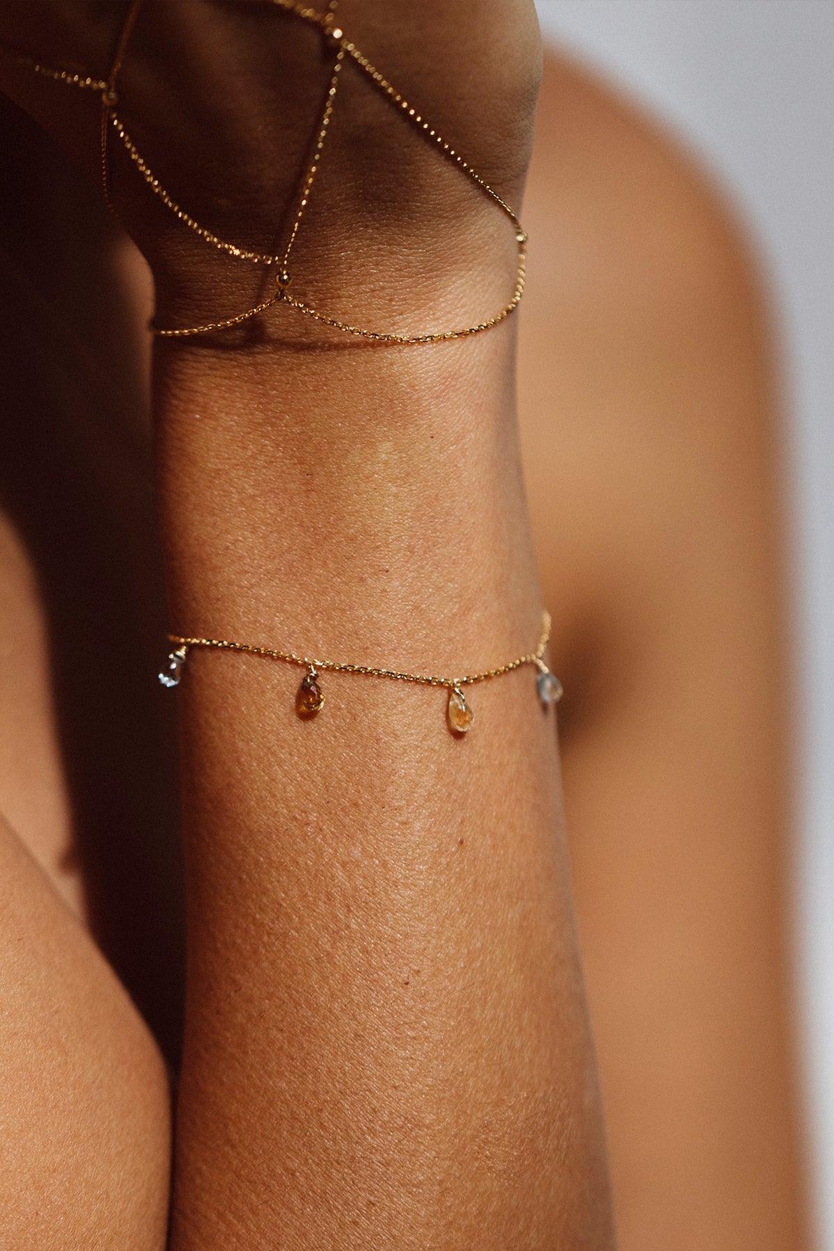 Sofia Multi-Sapphires Chain Bracelet