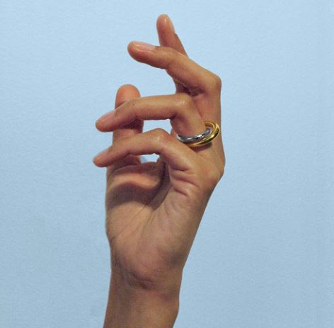 Initial Ring in Silver and Vermeil Charlotte Chesnais