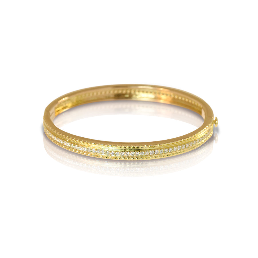 Helen of Troy Bangle Bracelet with Diamonds