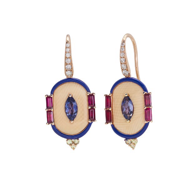 Ladies Blue Earrings