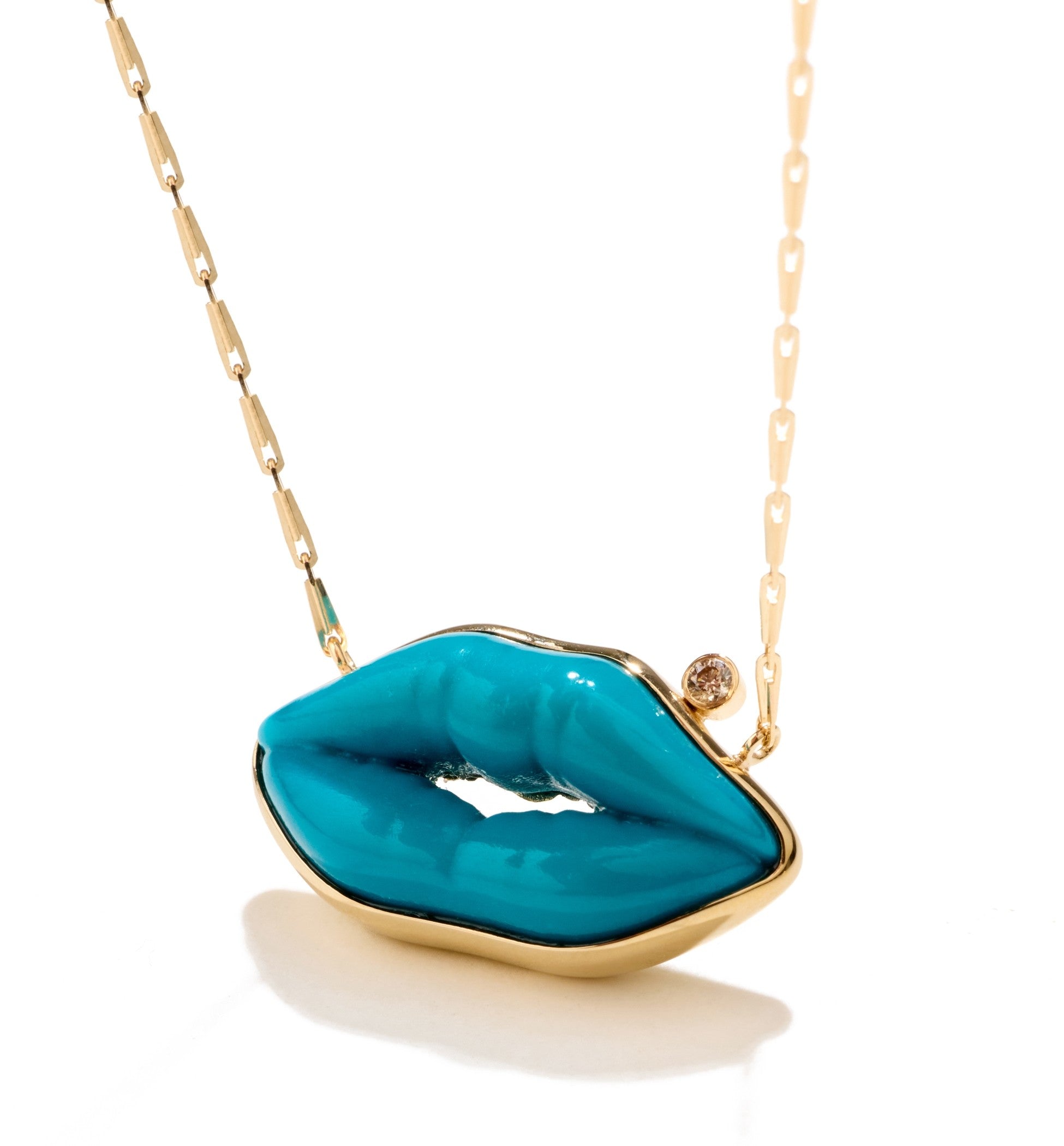"True blue baby I love you" small necklace