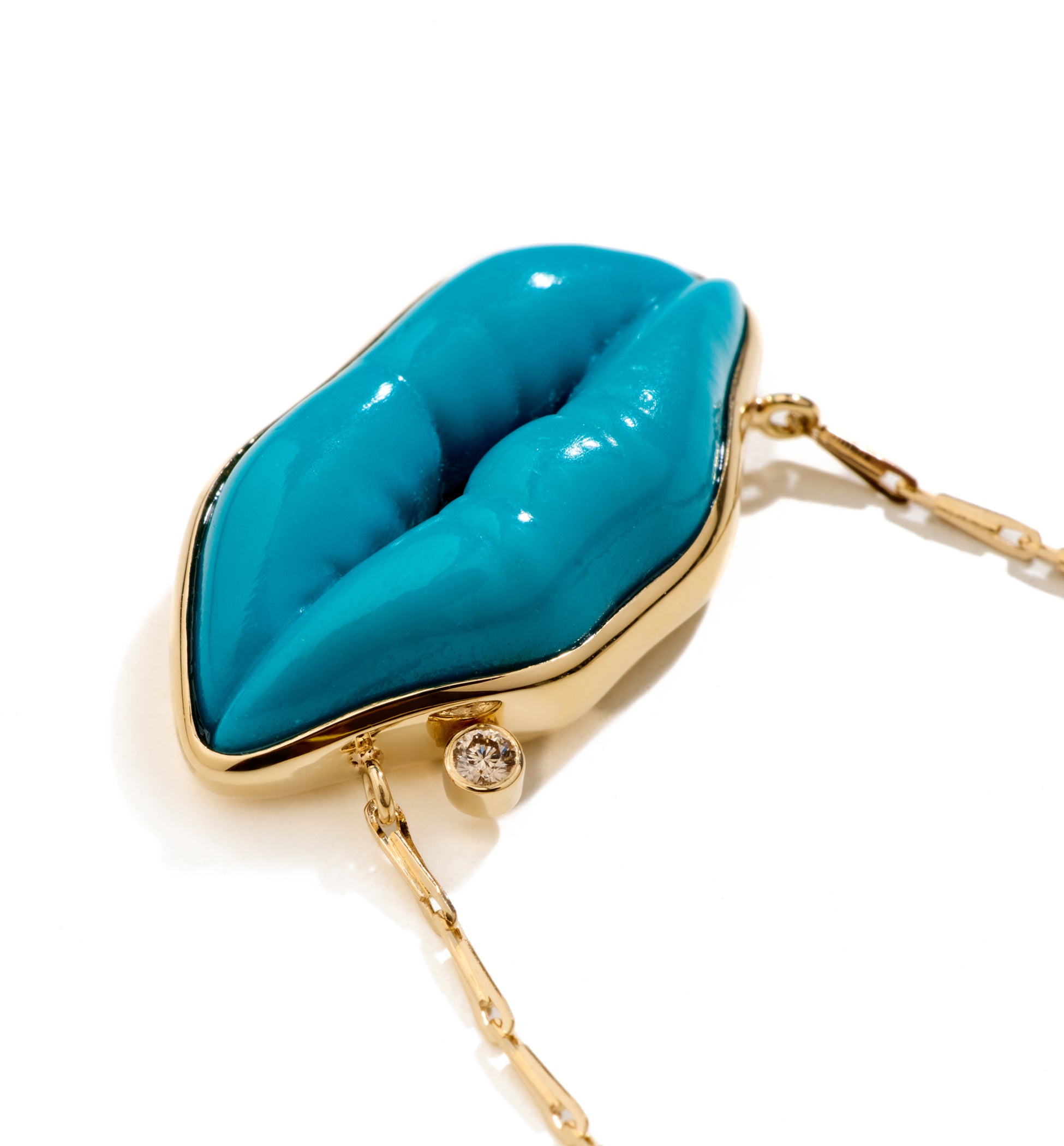 "True blue baby I love you" small necklace