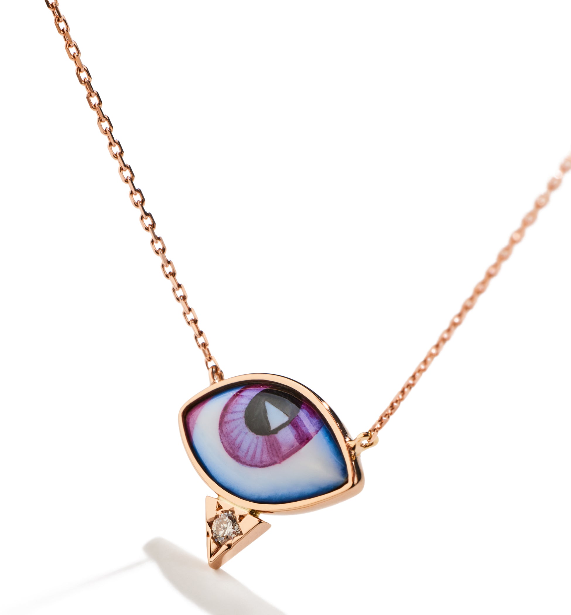 Petit Mauve Diamond Necklace