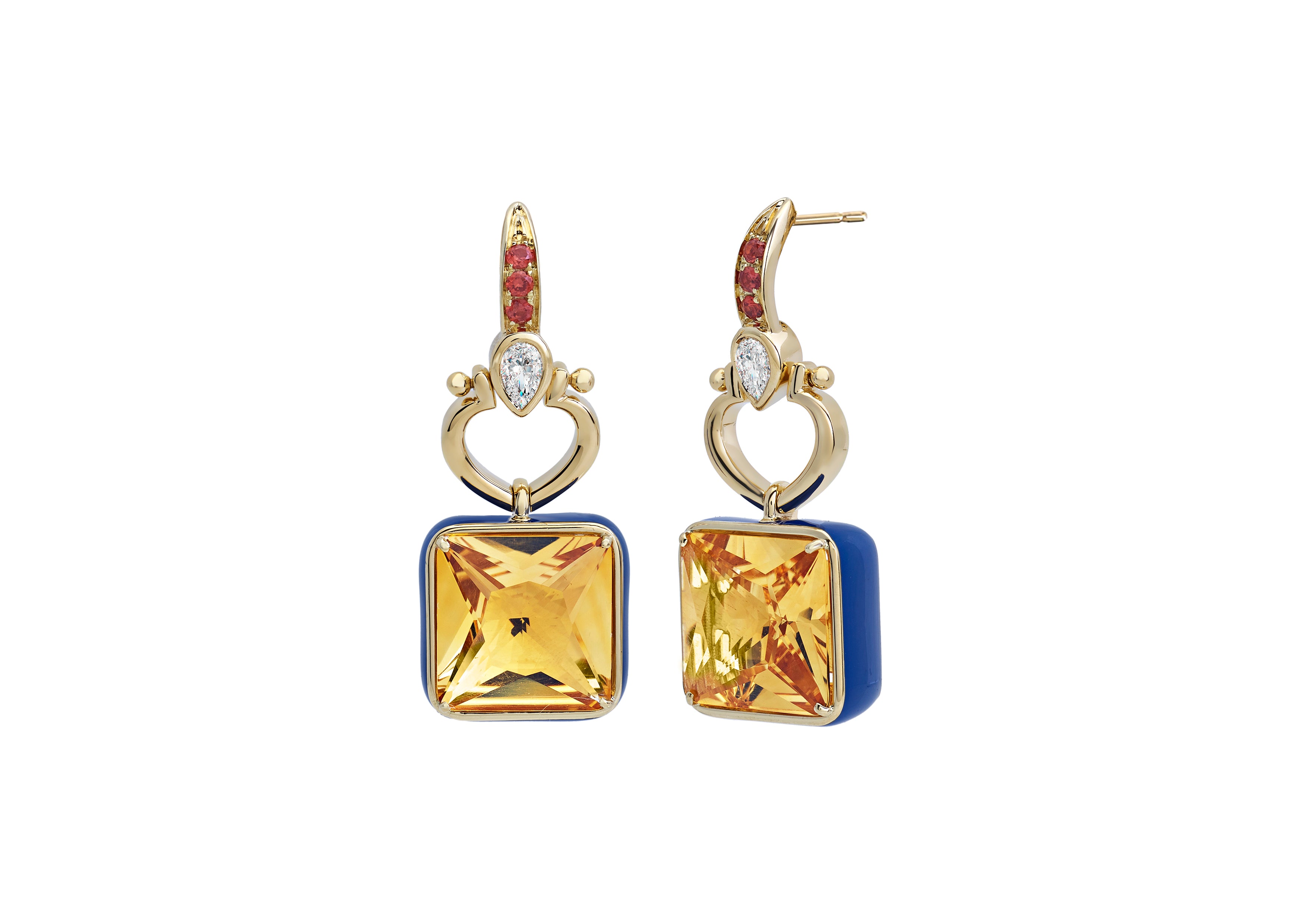 Love Handles Citrine Earrings