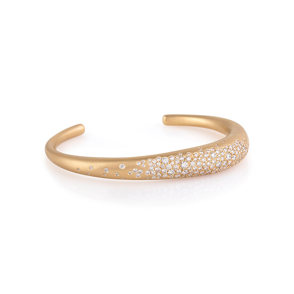 Urban Winter Cuff with Champagne Diamonds Nada Ghazal