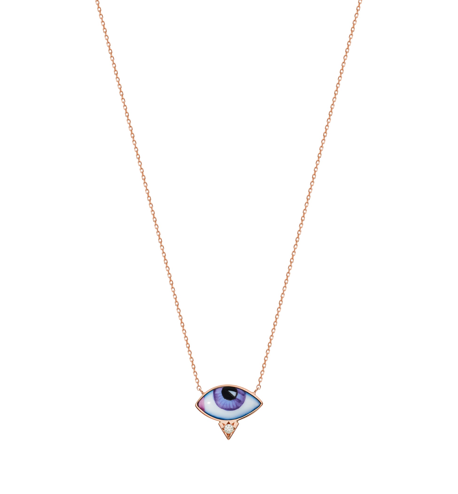 Petit Mauve Diamond Necklace
