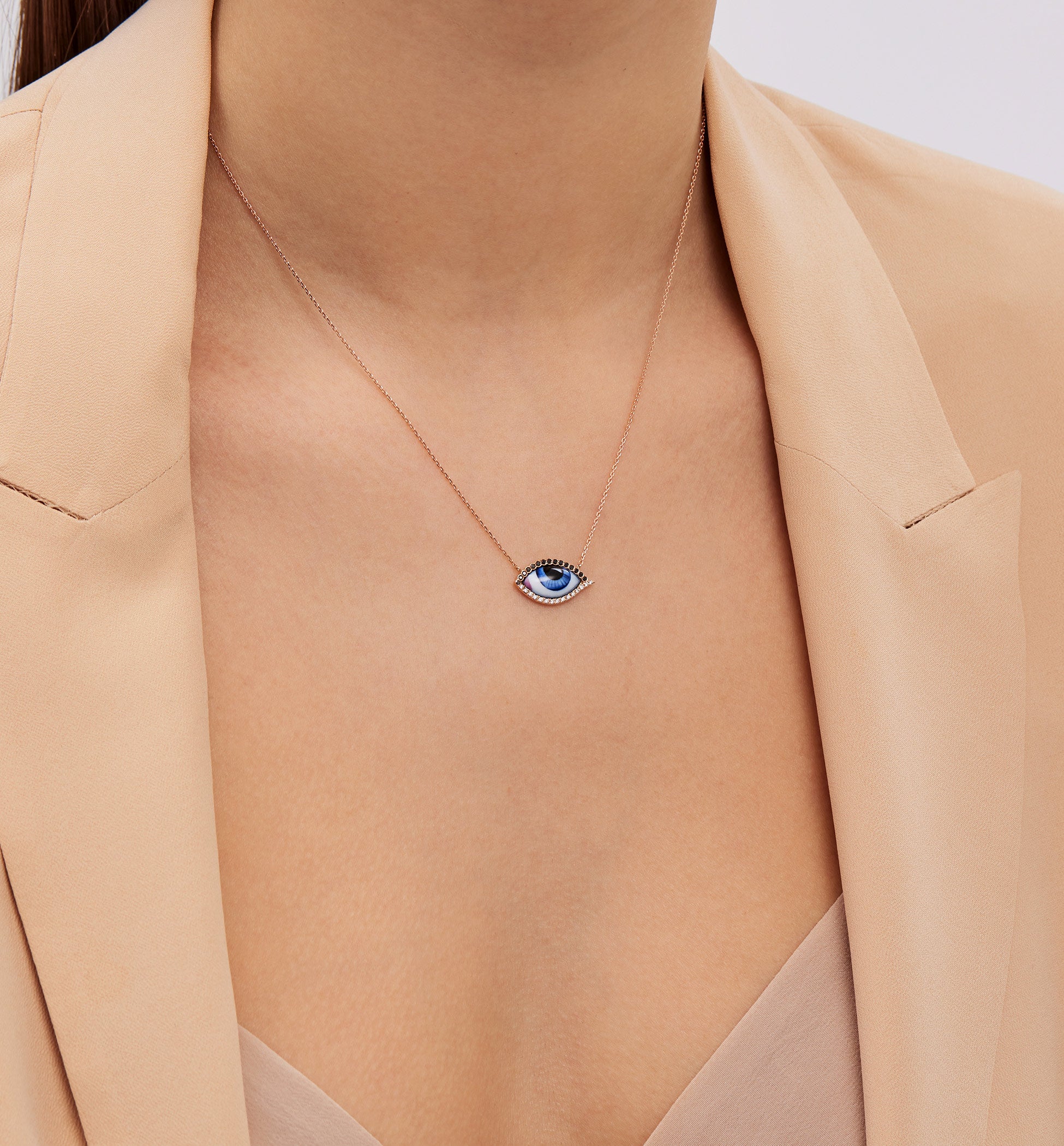 Petit Blue Diamond Necklace Lito