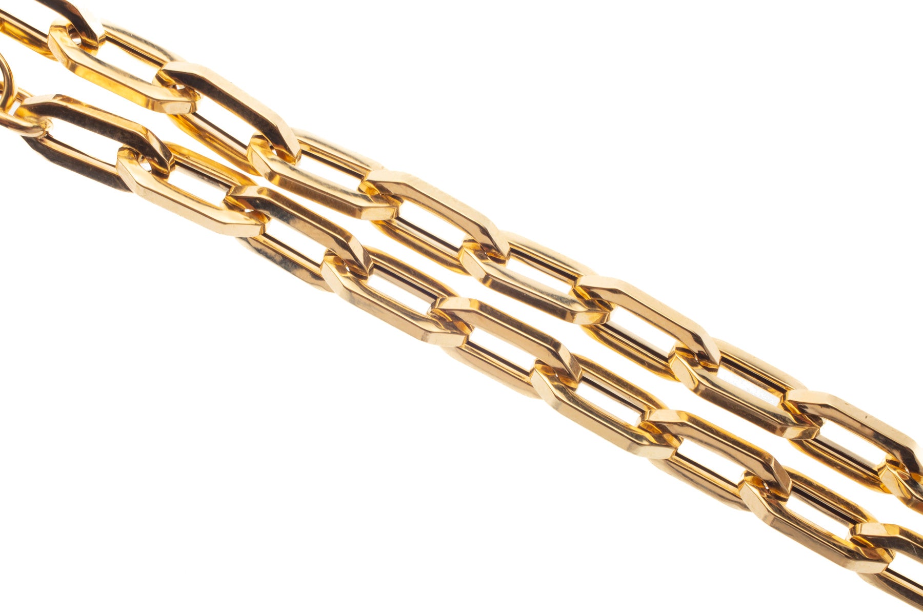 Classic 18K Gold Elongated Link Chain