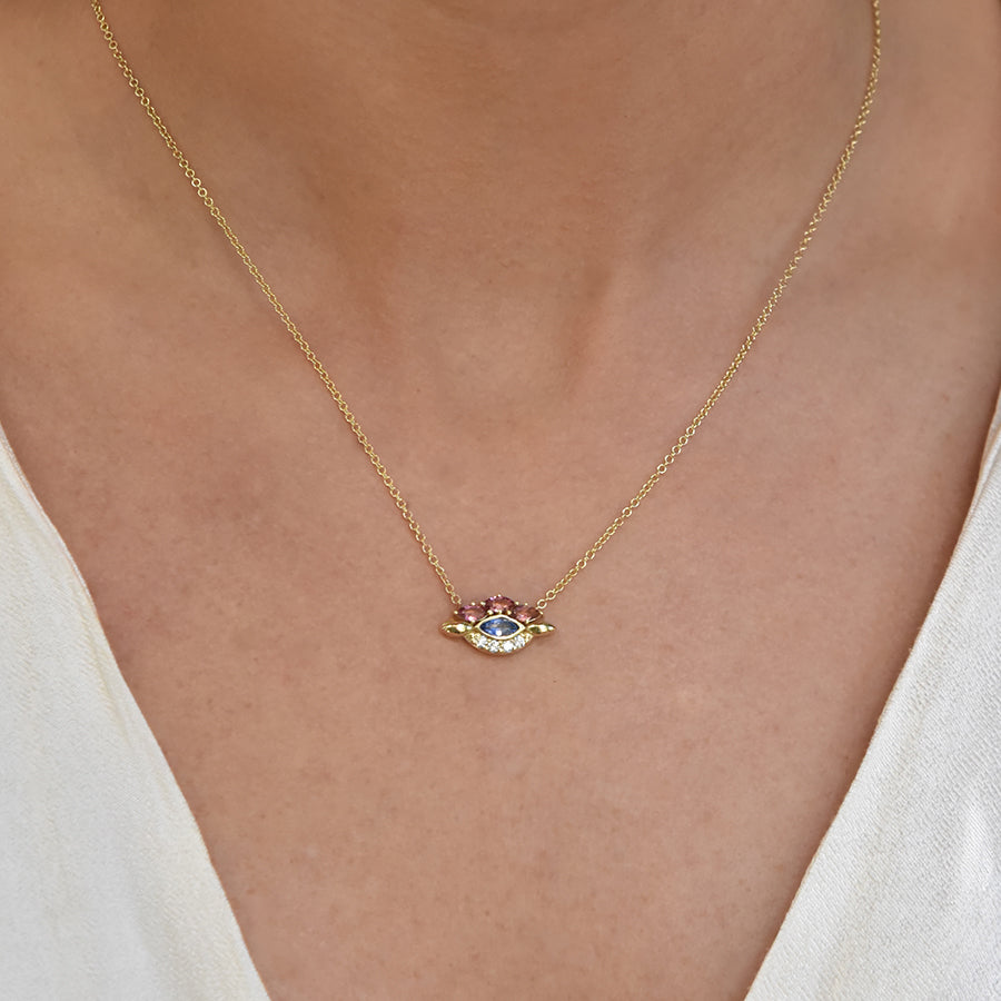 Multi-Stone Eye Pendant