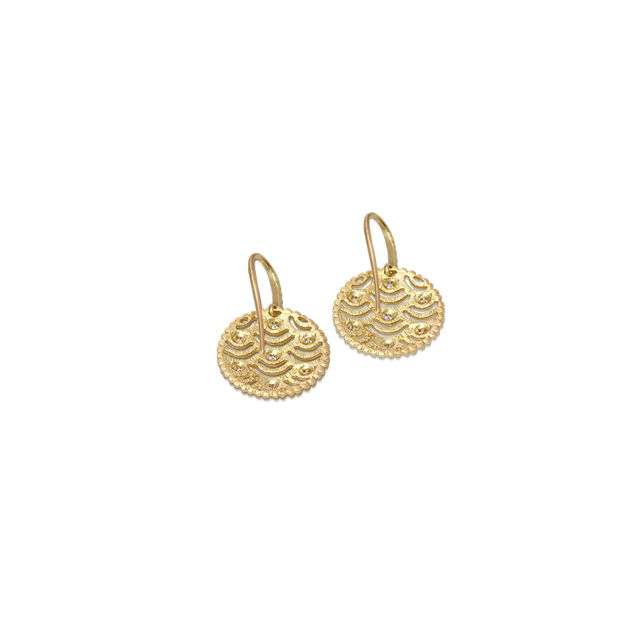 Nubia Earrings with Diamonds Lalaounis