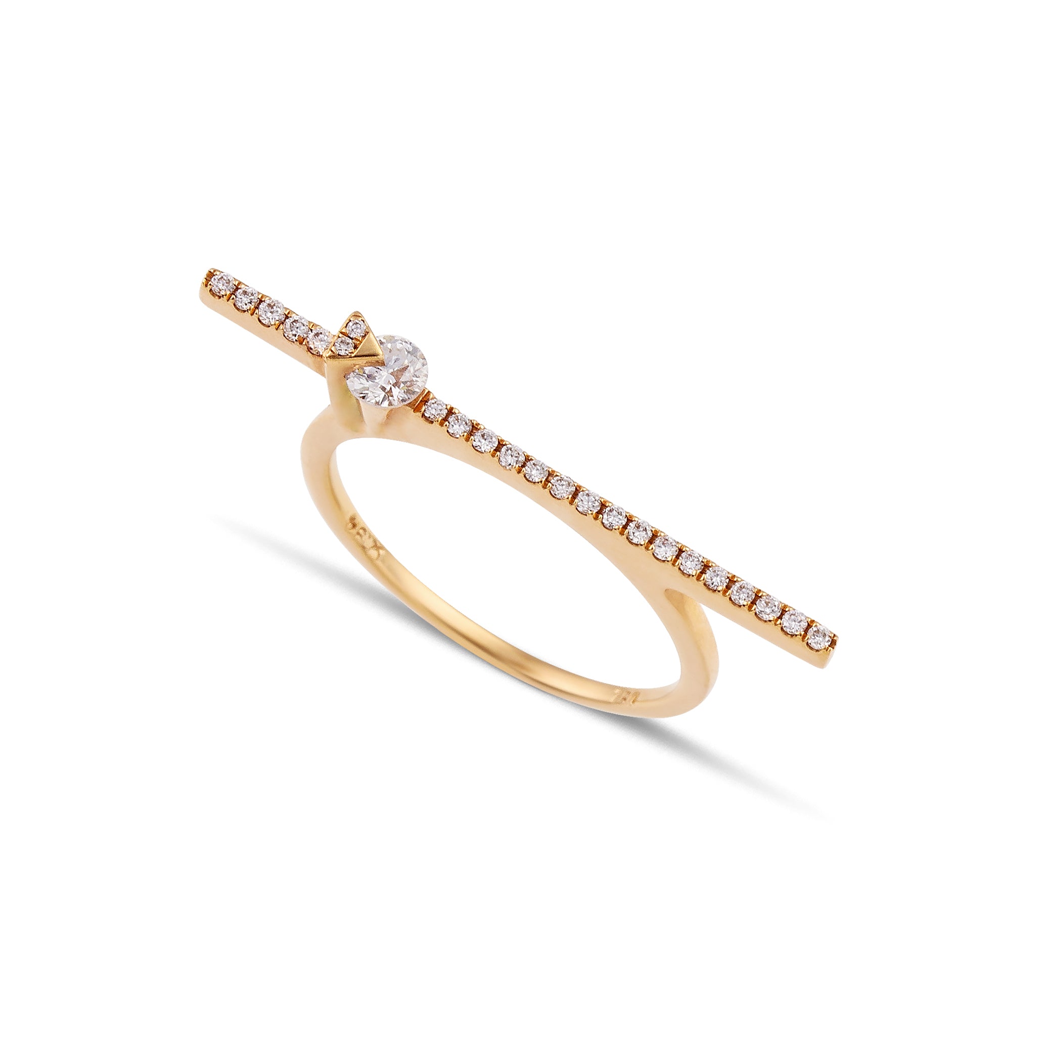 Line Diamond Ring