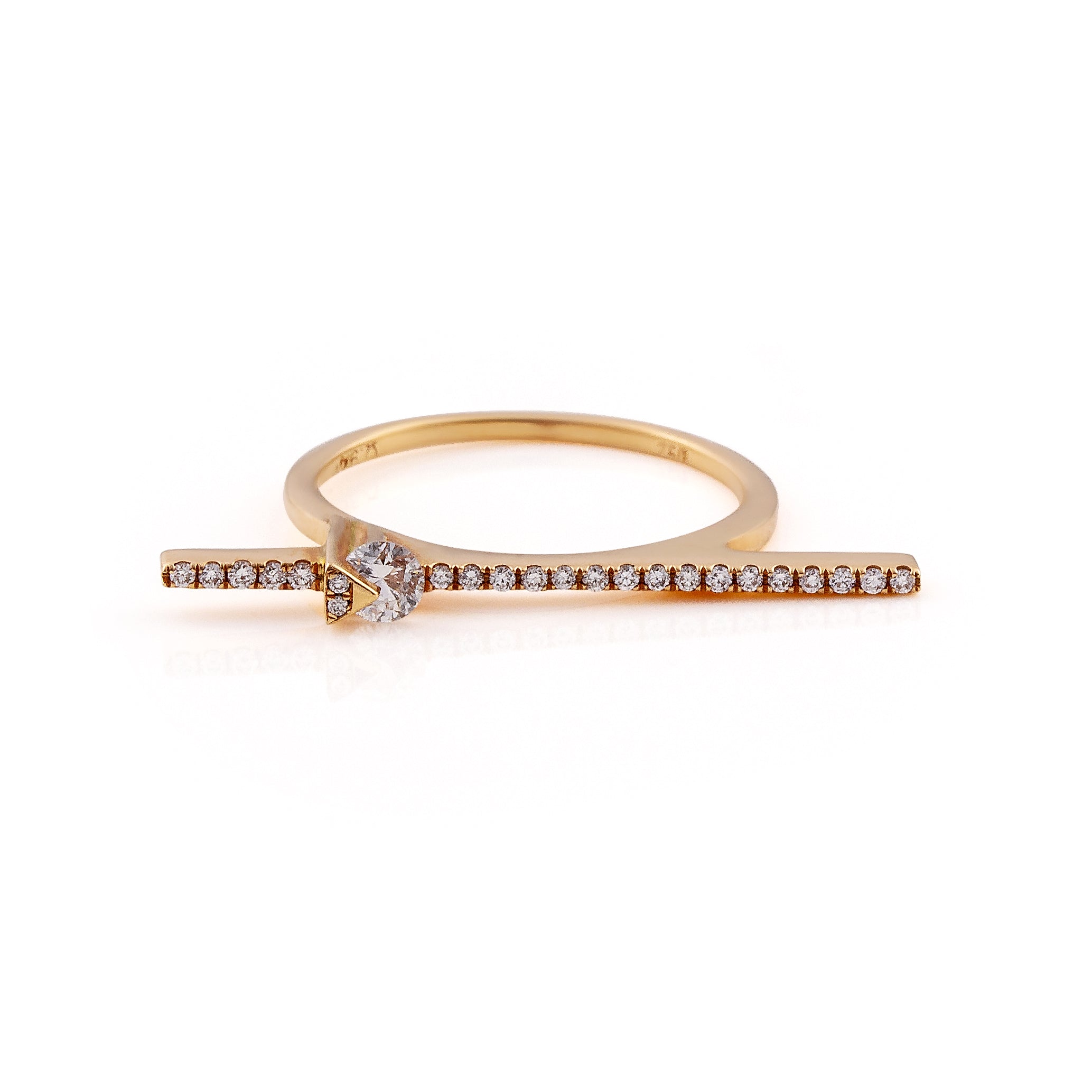 Line Diamond Ring