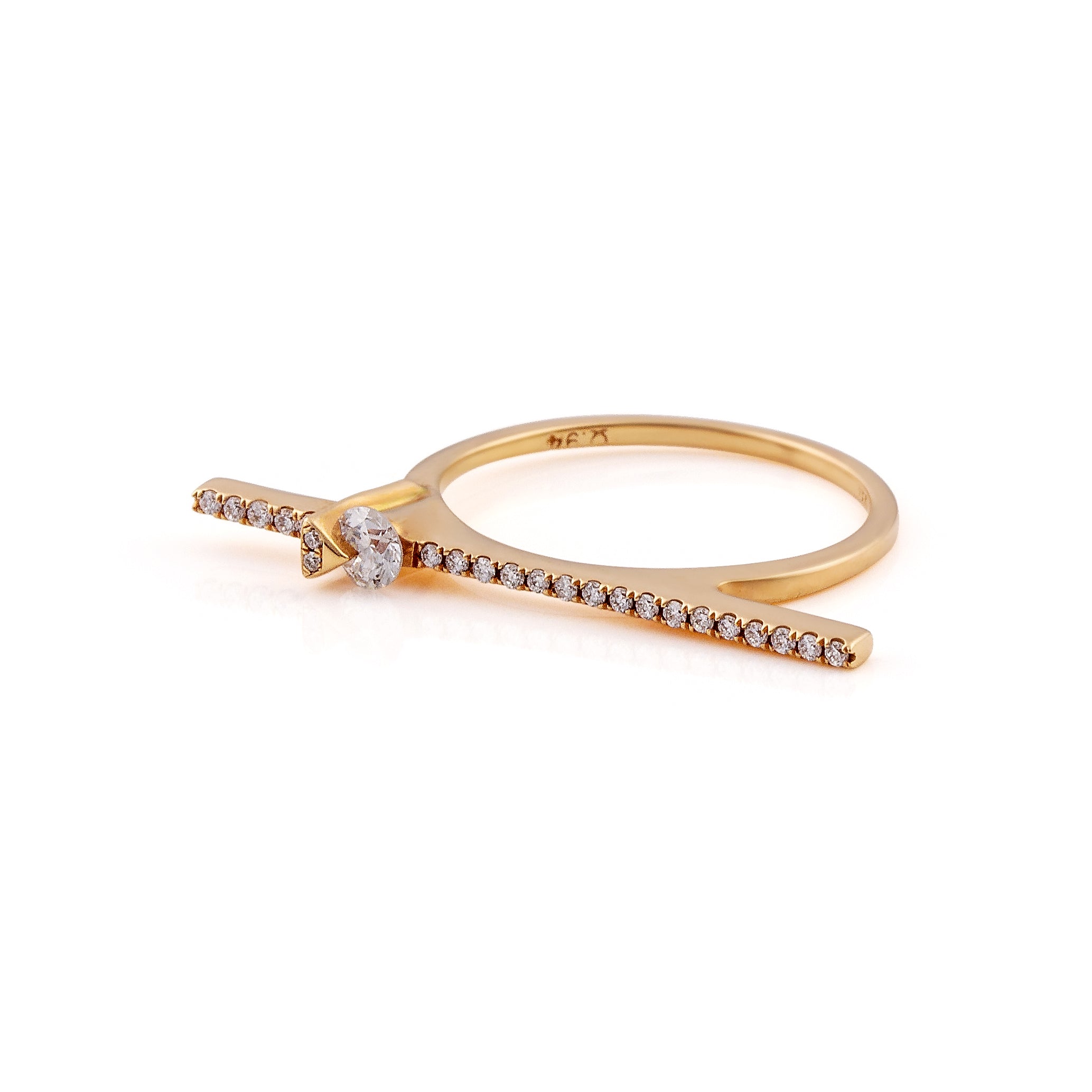 Line Diamond Ring