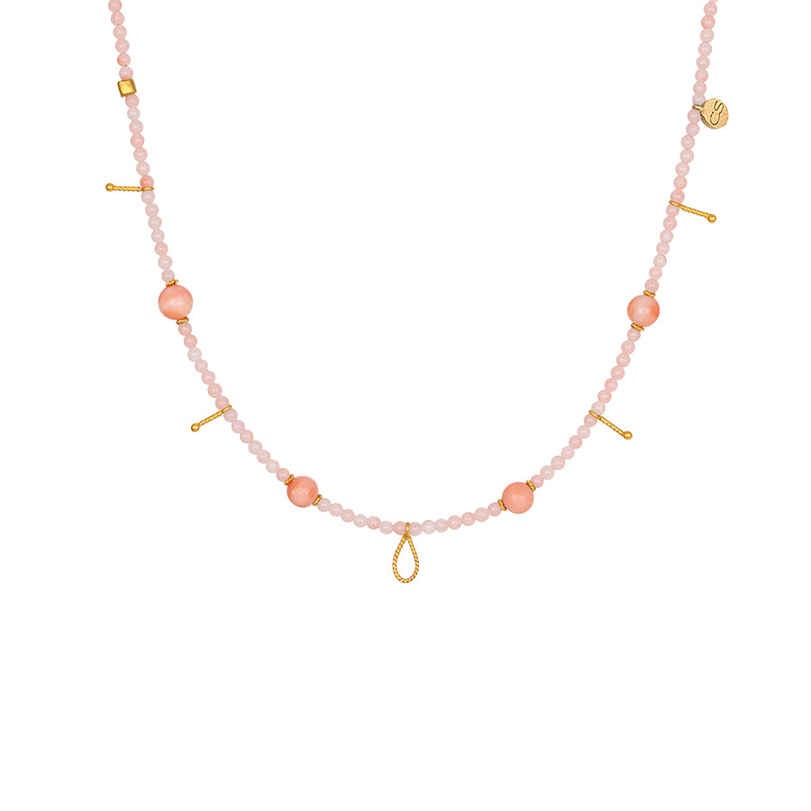 Rose Coral Necklace