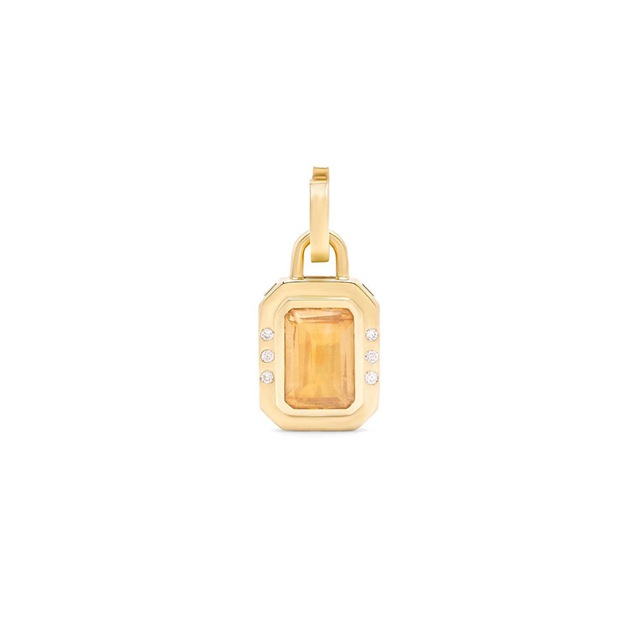 Octagon-Citrine-Pendant