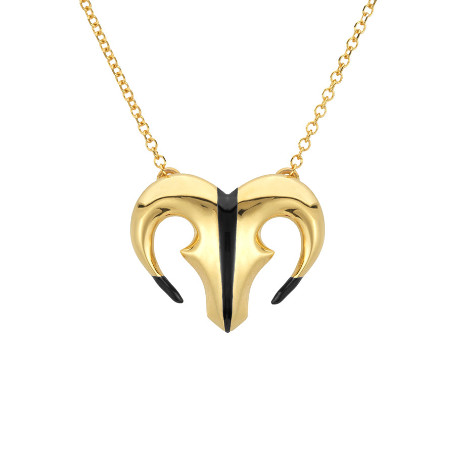 Deviant Black Enameled Necklace Vicky Shawe