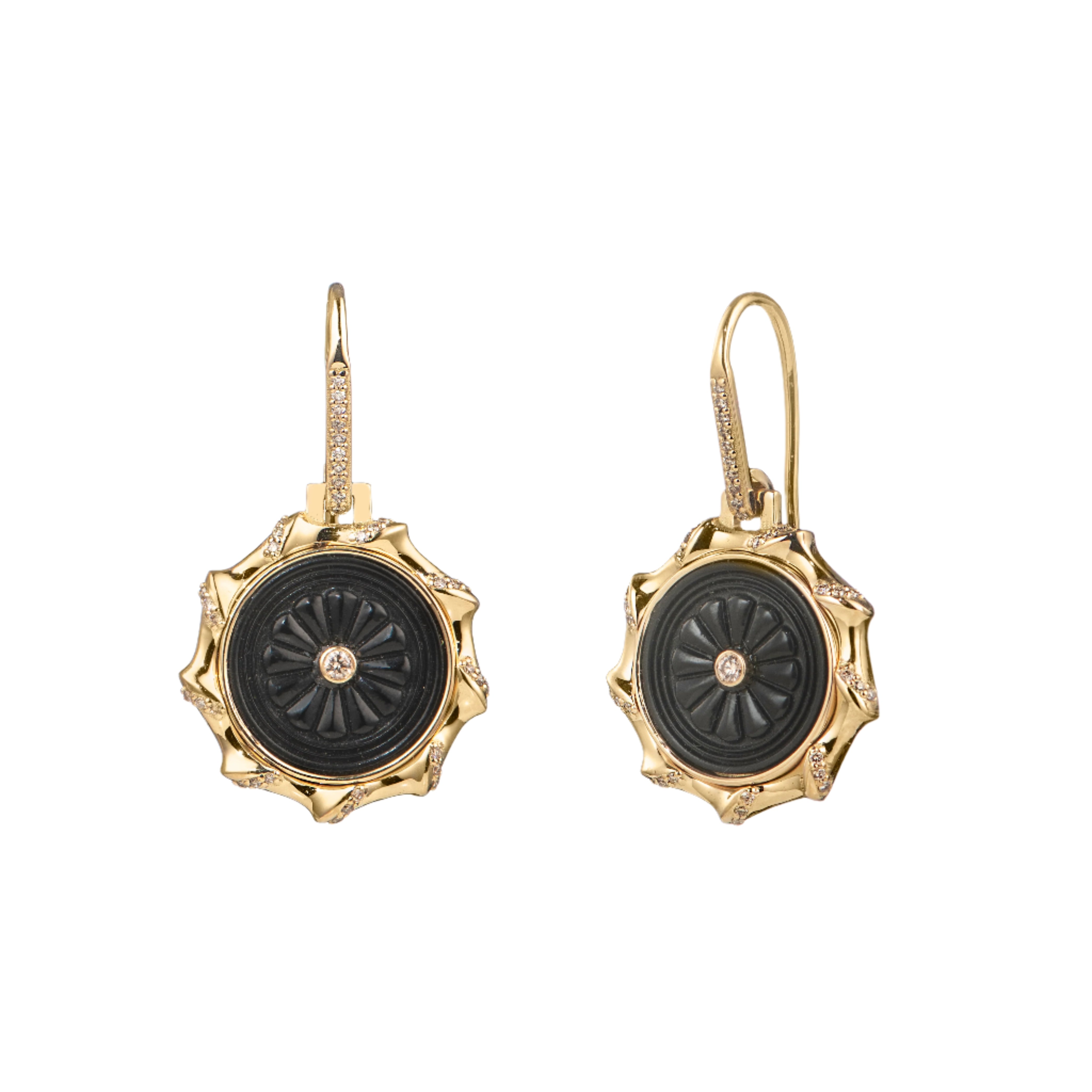Black Dahlia Earrings