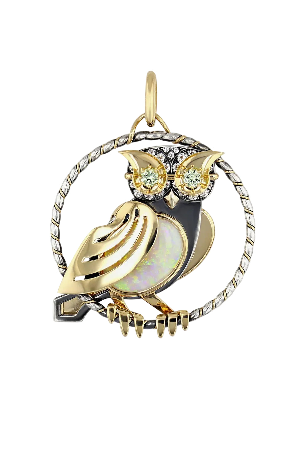 Opal Chouette Pendant