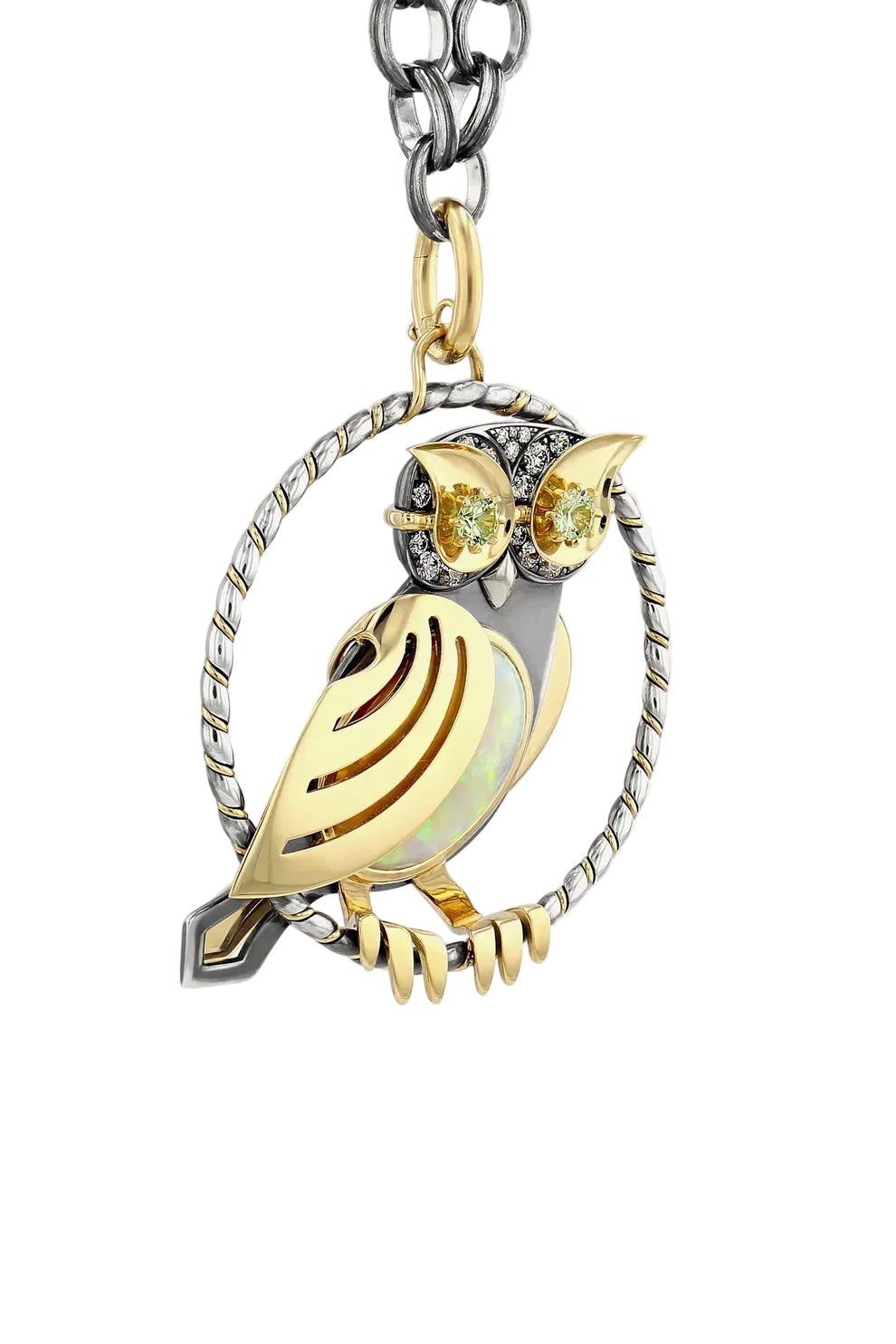 Opal Chouette Pendant