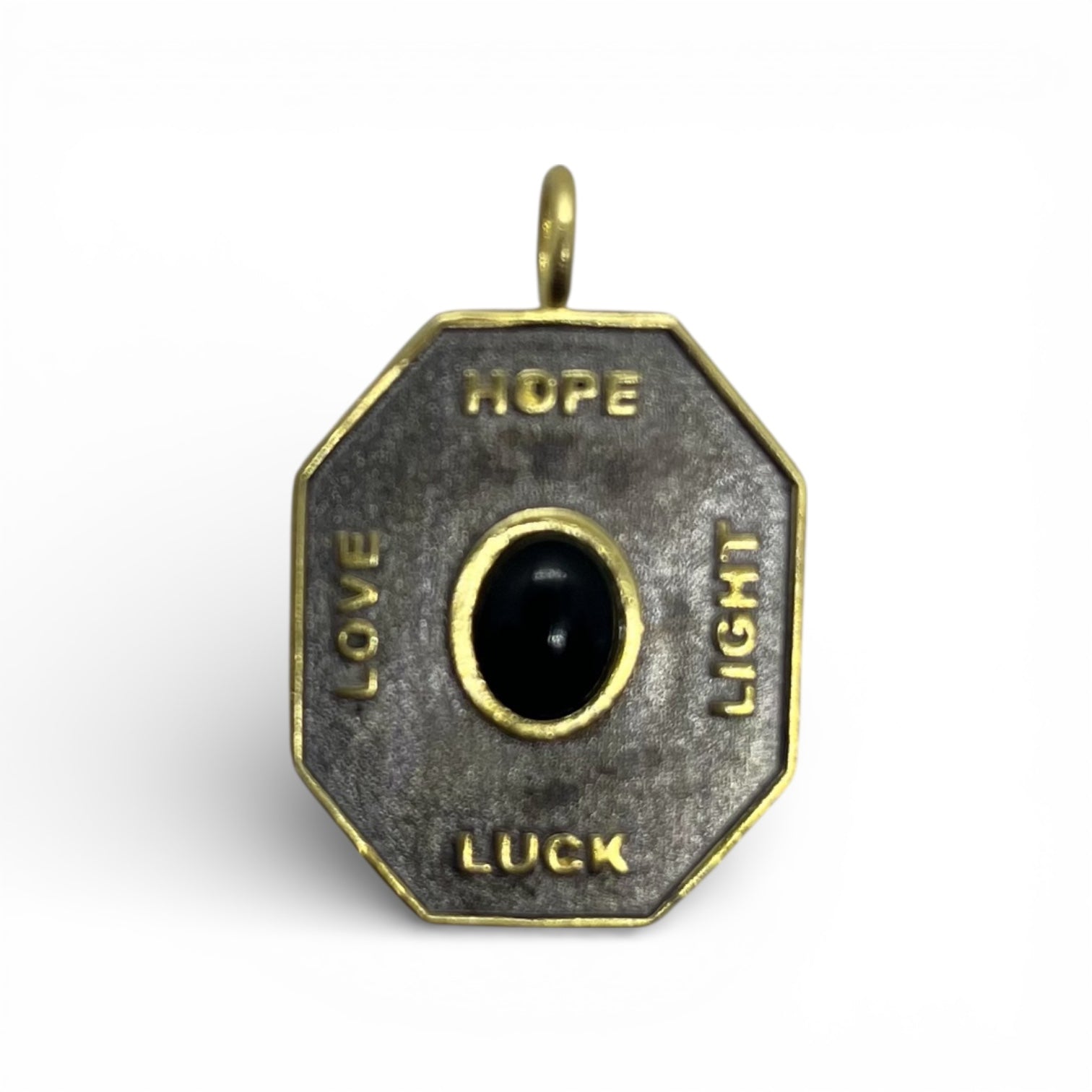 Love, Luck, Hope, Light Large Pendant