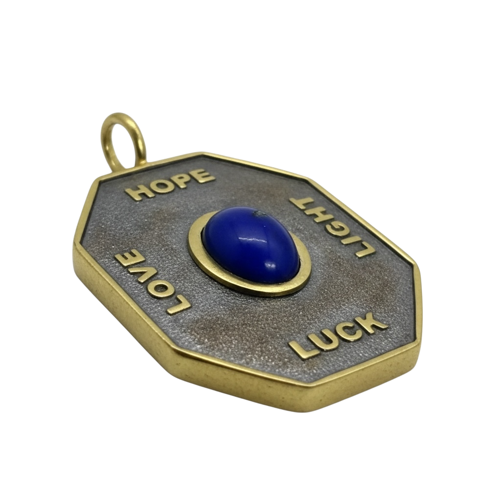 Love, Luck, Hope, Light Large Pendant