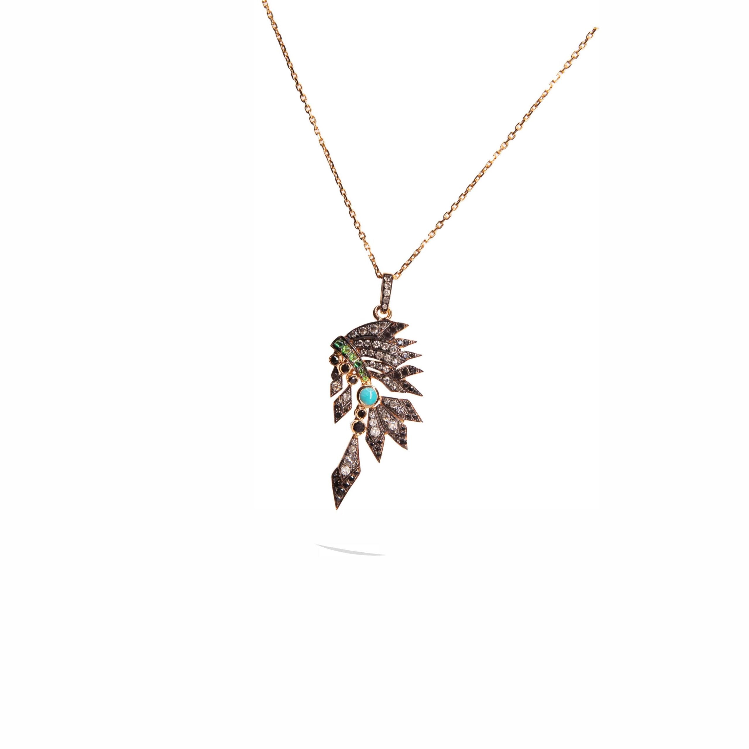 Indien Necklace with Diamonds Clara Jahel