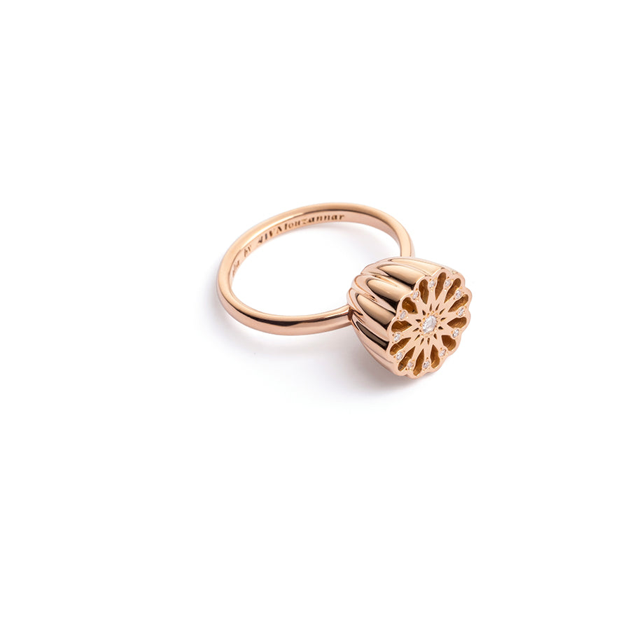 Arabesque Medium Ring with Diamonds Alia Mouzannar