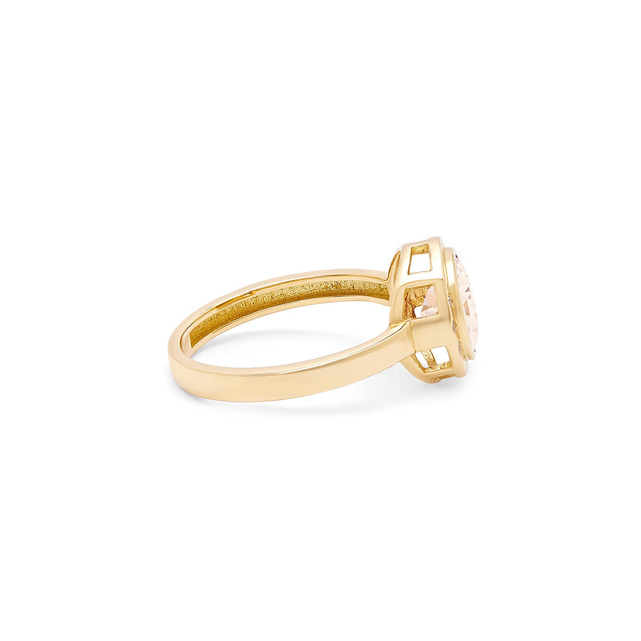 Round Morganite Ring