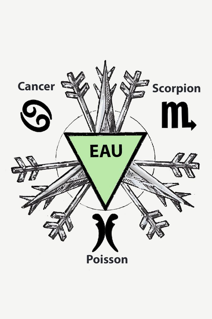 Water 4 Elements Cœur Charm