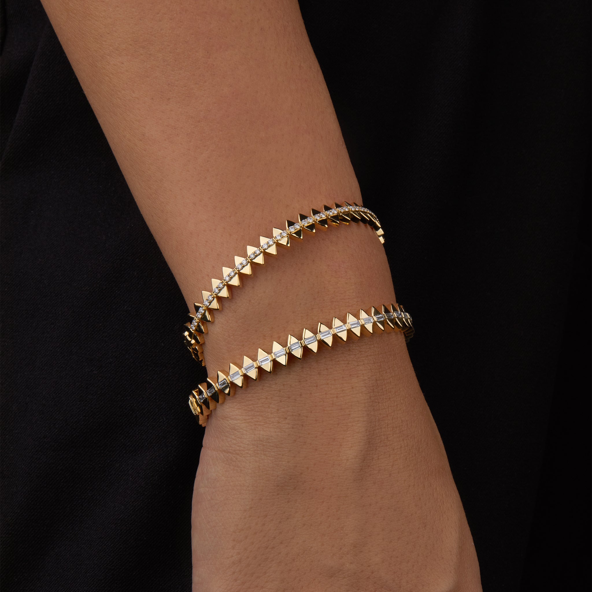 Solidarity Baguette Bangle Bracelet
