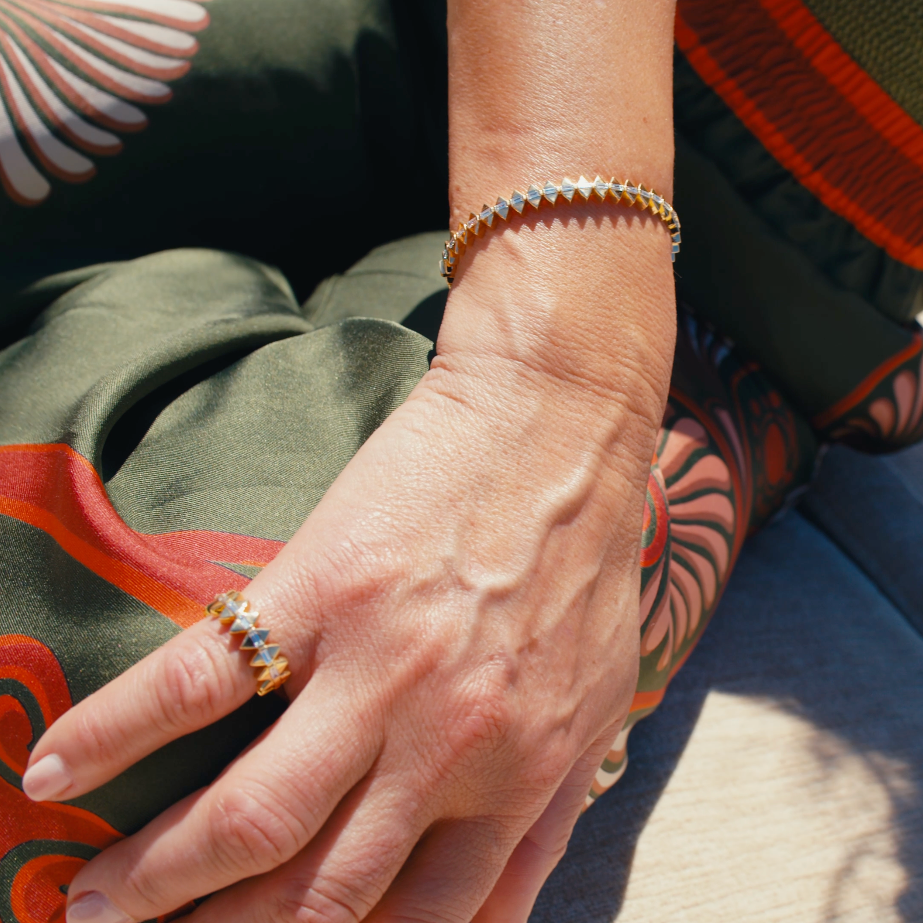 Solidarity Baguette Bangle Bracelet