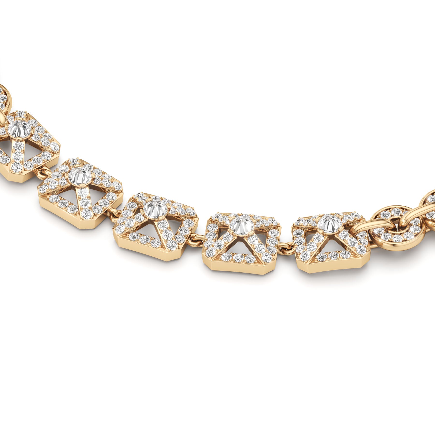 Armor Square Diamond Bracelet