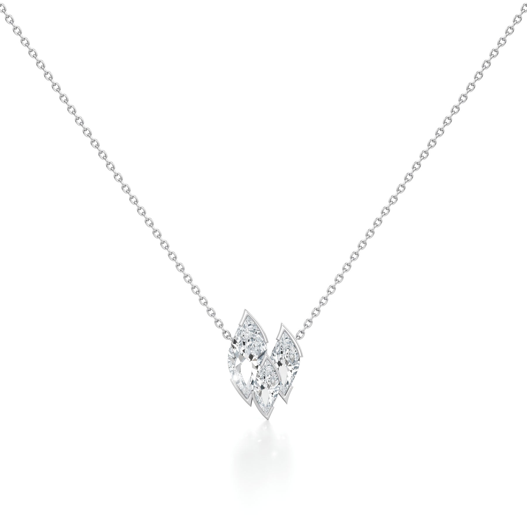 Flame Ember Pendant Necklace