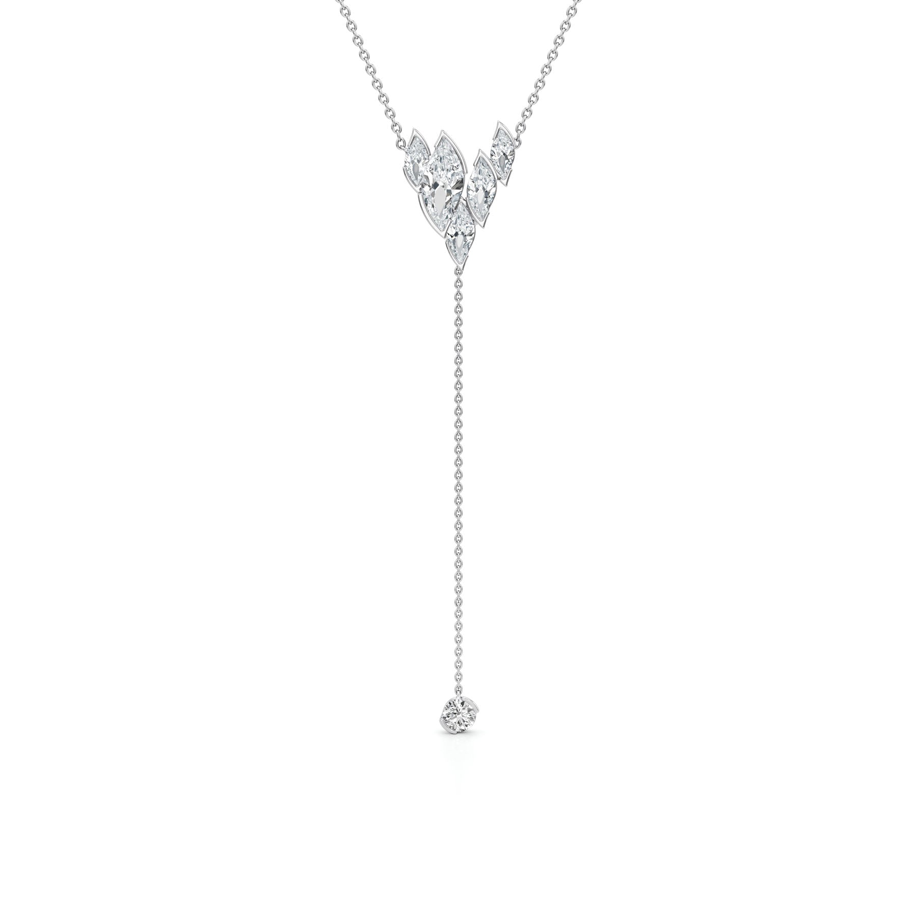 Flame Royale Lariat Necklace