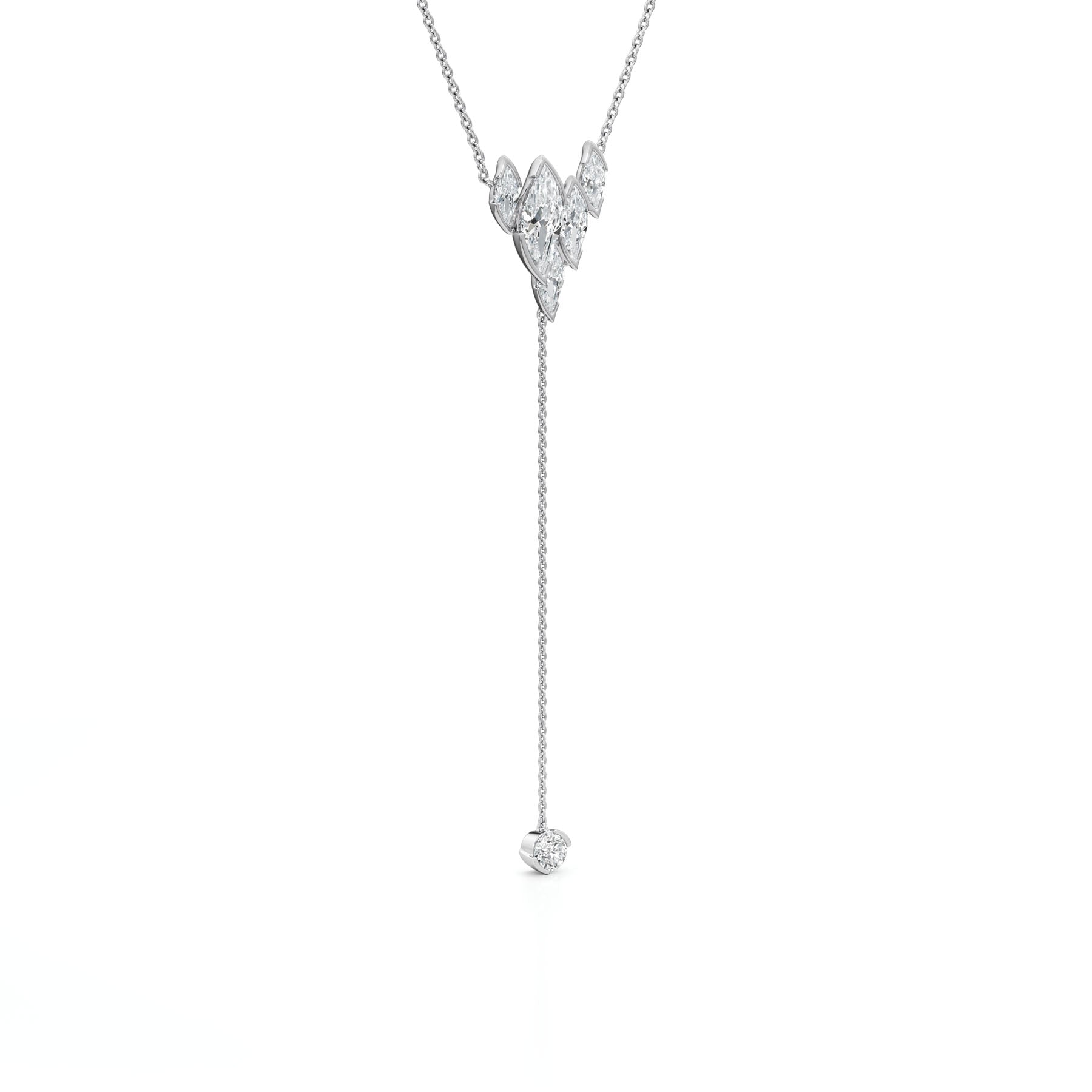 Flame Royale Lariat Necklace