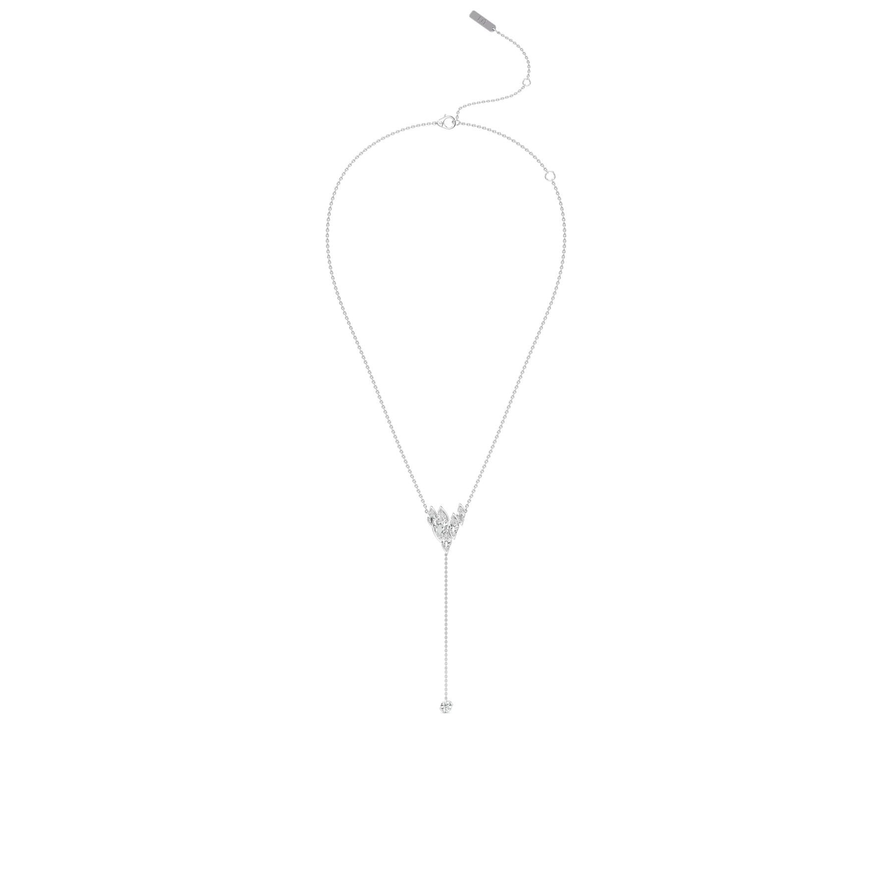 Flame Royale Lariat Necklace