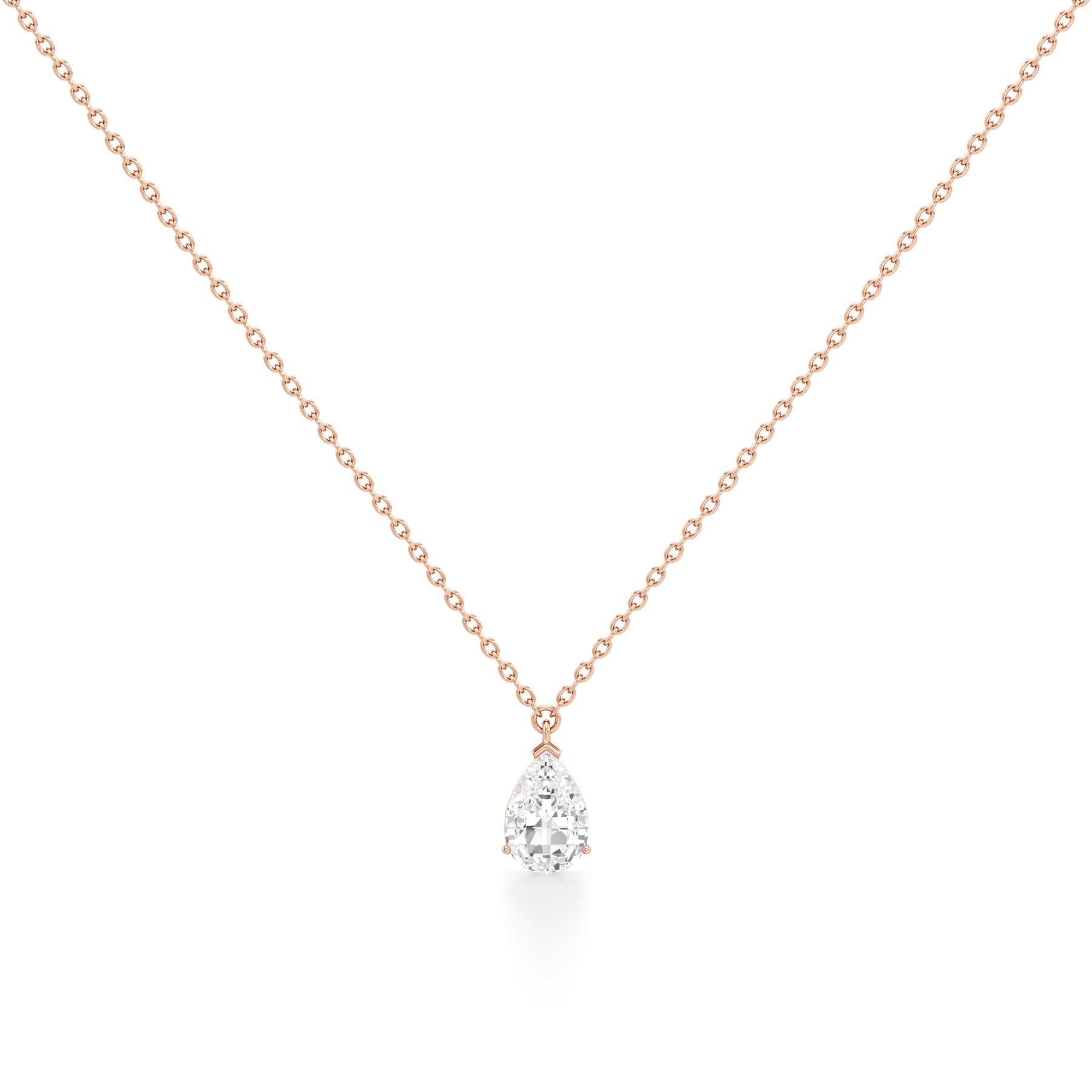Tear Drop Diamond Pendant