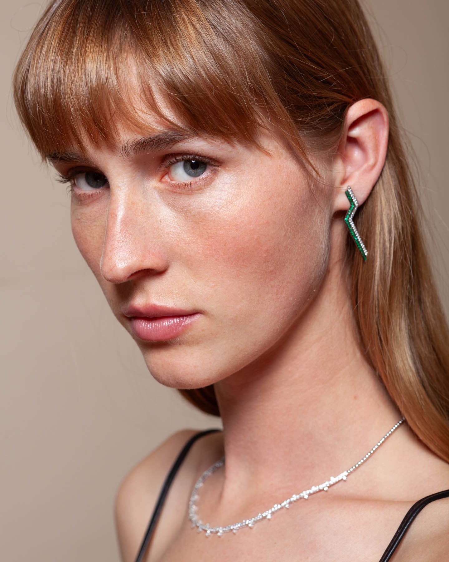 Diamond Droplet Choker Necklace