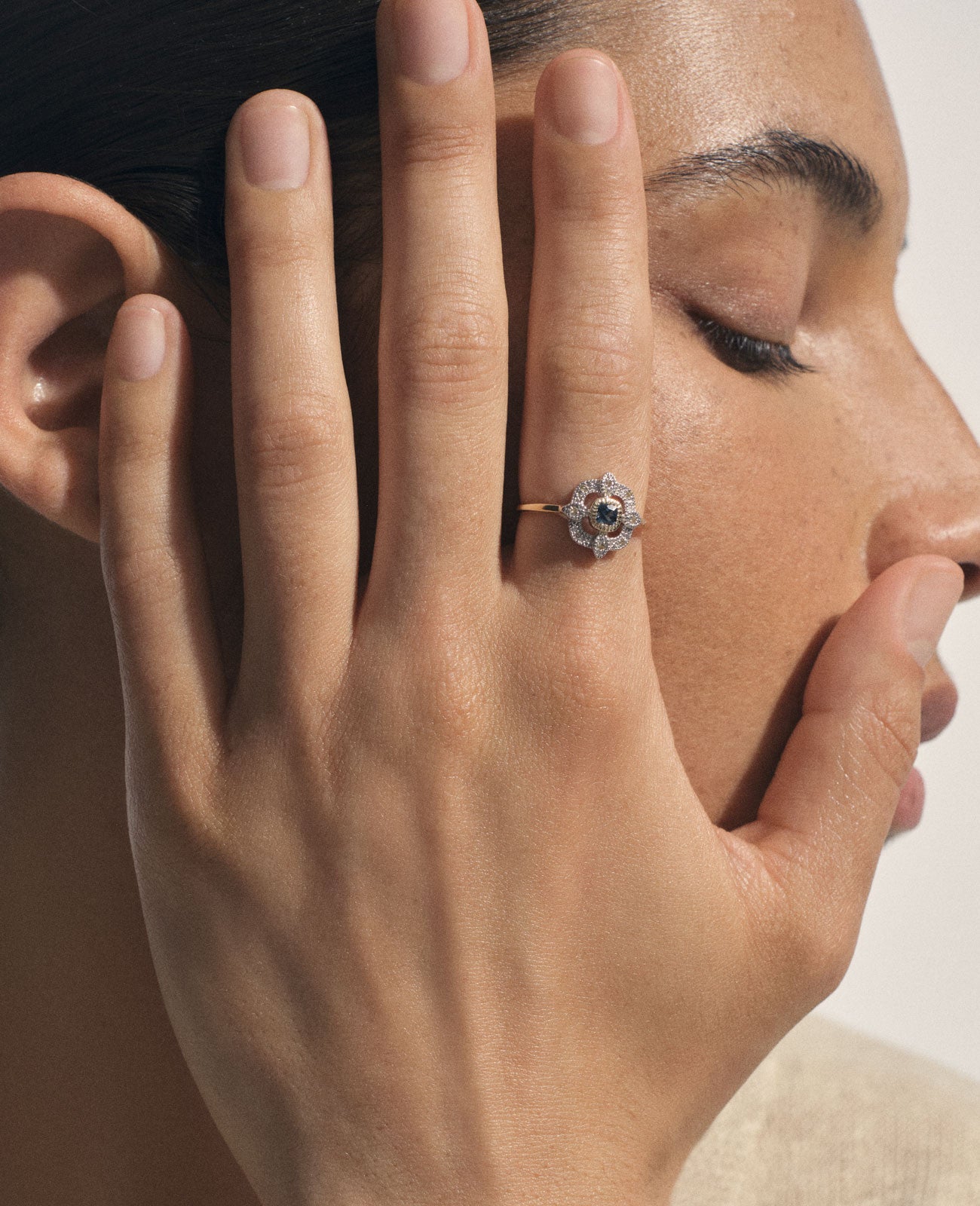 Bettina ring London Blue Topaz