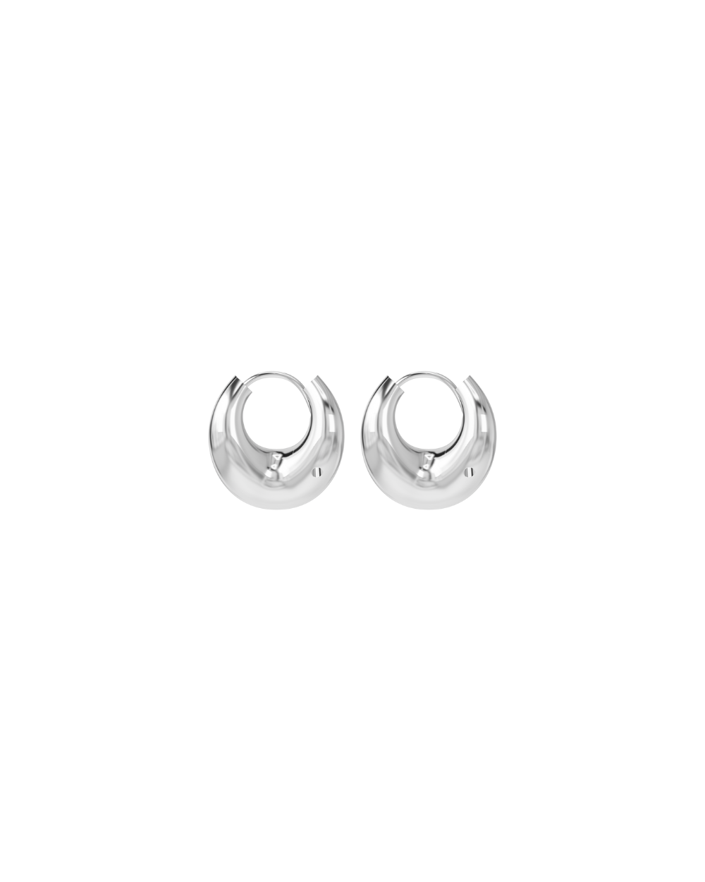 Lips Earrings in Silver Charlotte Chesnais
