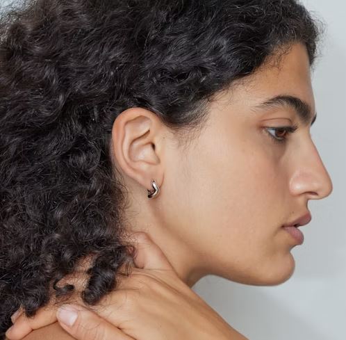 Petit Wave Earrings in Silver Charlotte Chesnais