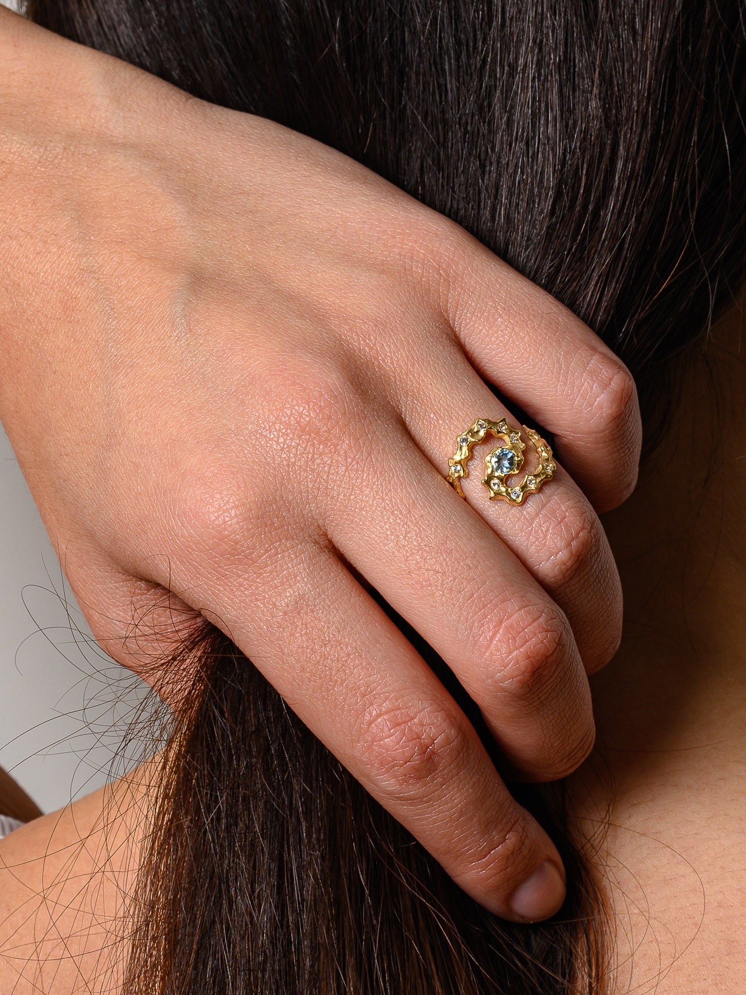 March Birthstone Ring