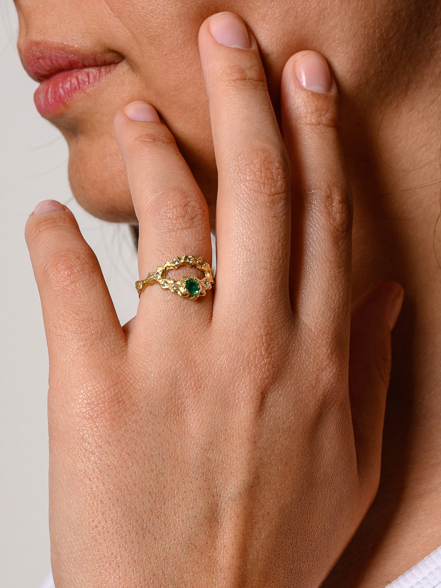 May Birthstone Ring