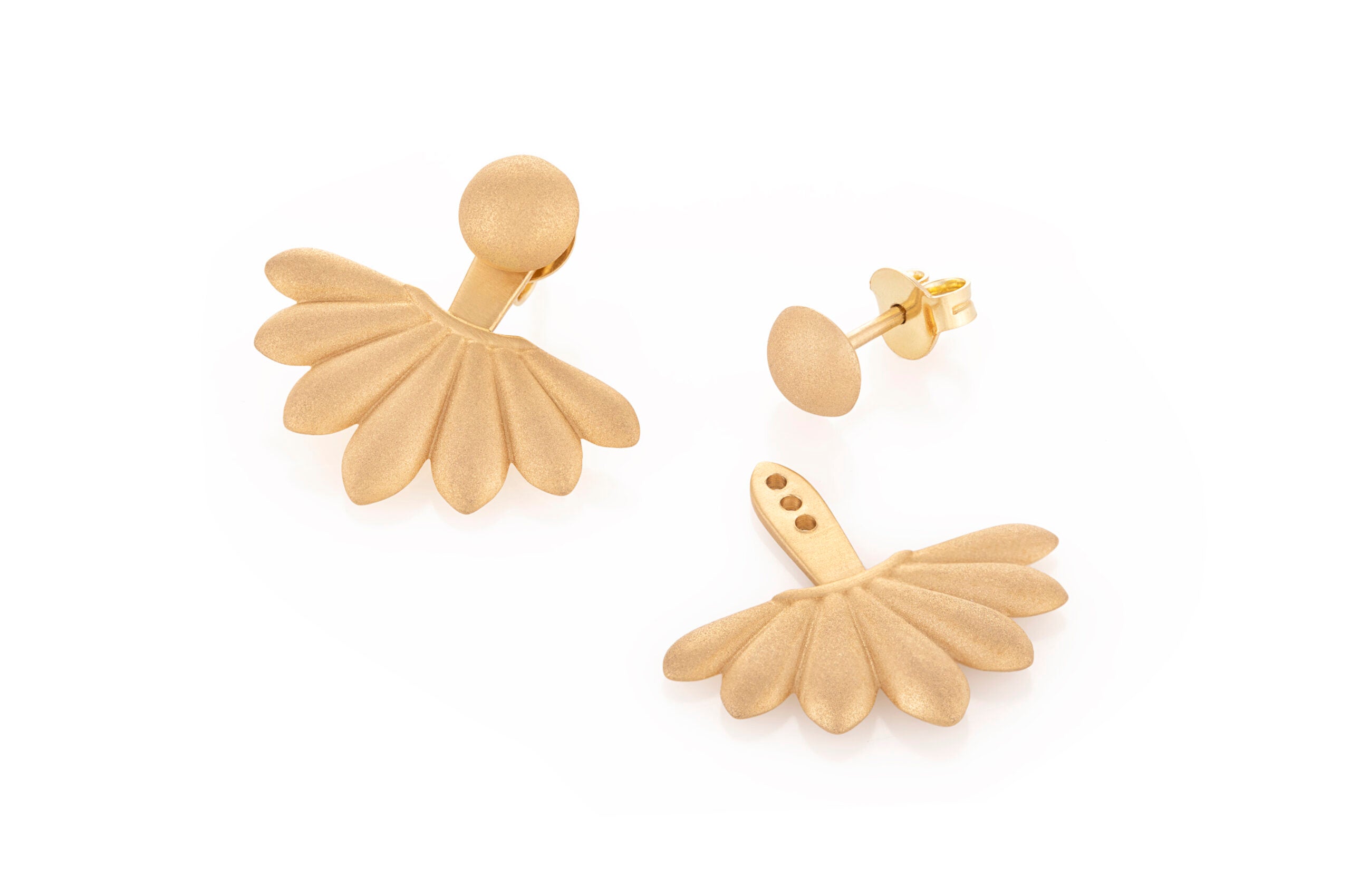 Lotus Courage Big Sheer Earrings Nada Ghazal